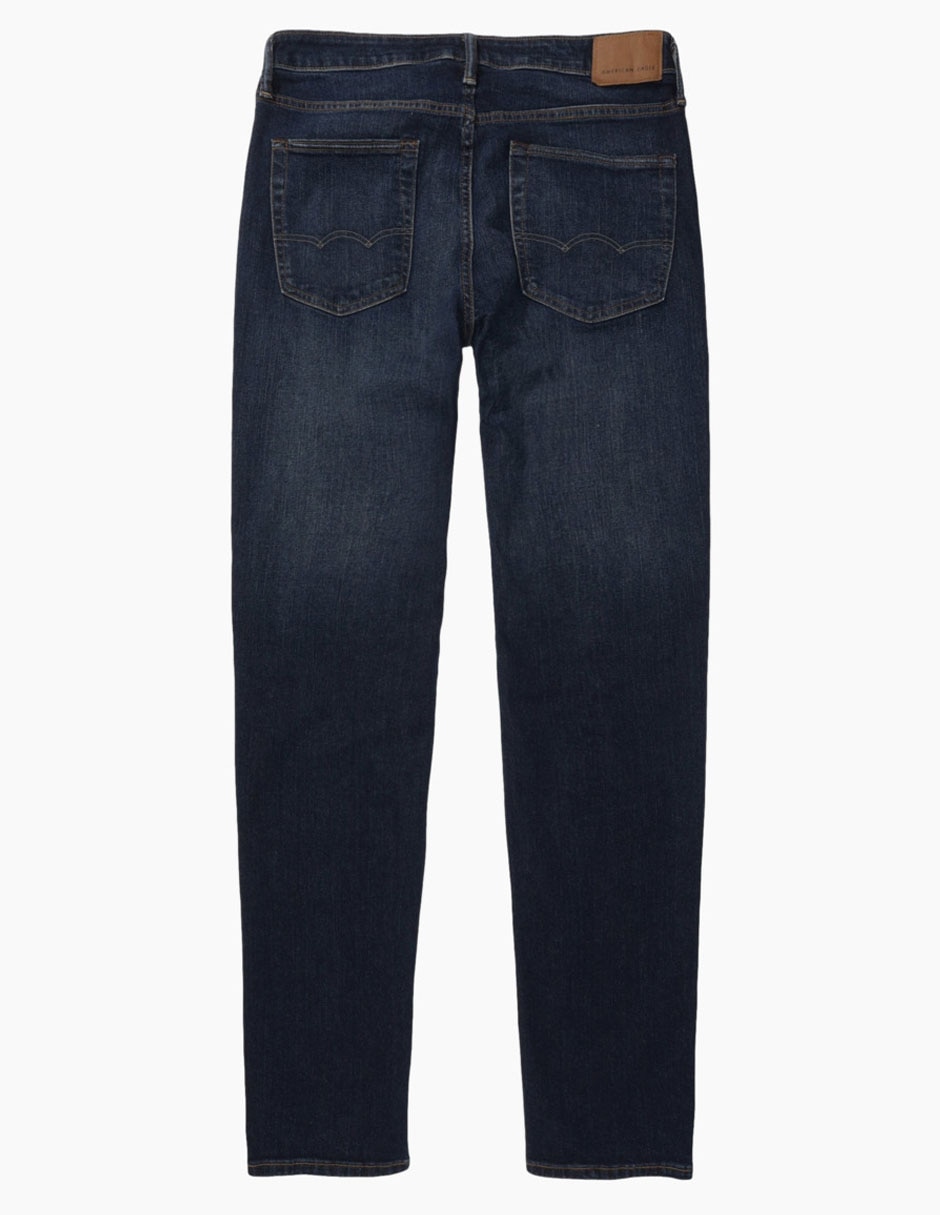 Jeans slim lavado sand blast para hombre 4