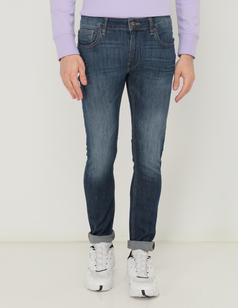 Jeans skinny Opp's Jeans 201001-dc028 lavado claro para hombre