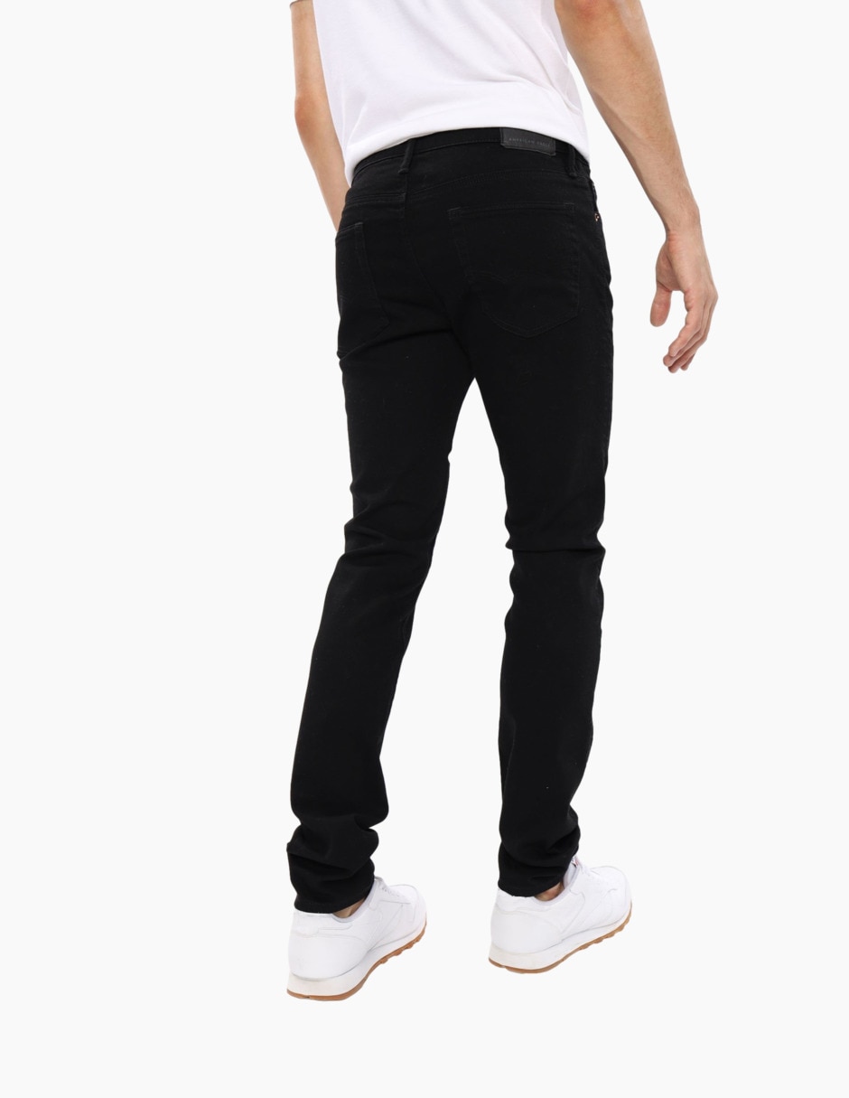 Jeans skinny lavado obscuro para hombre 2