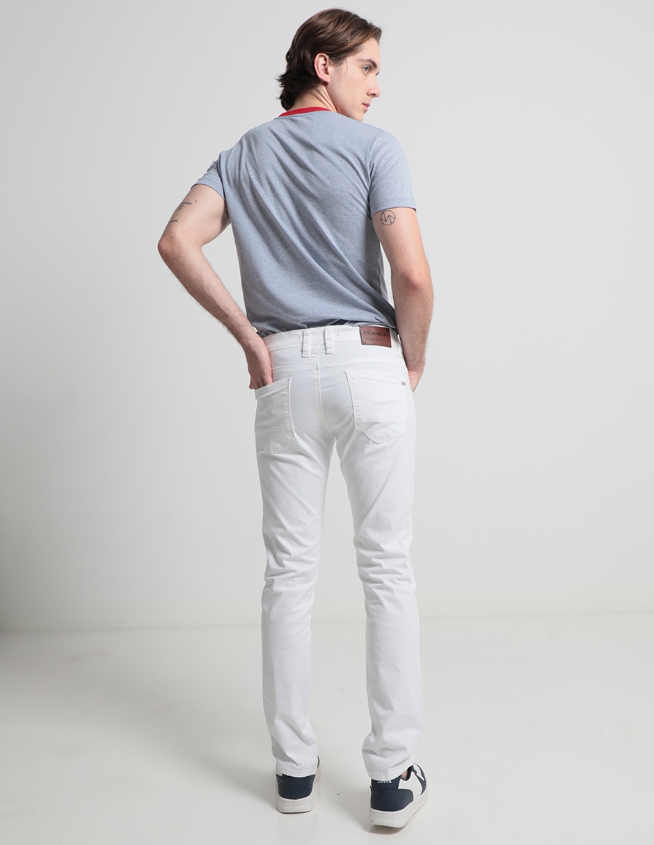 Pantalón slim de algodón para hombre 2