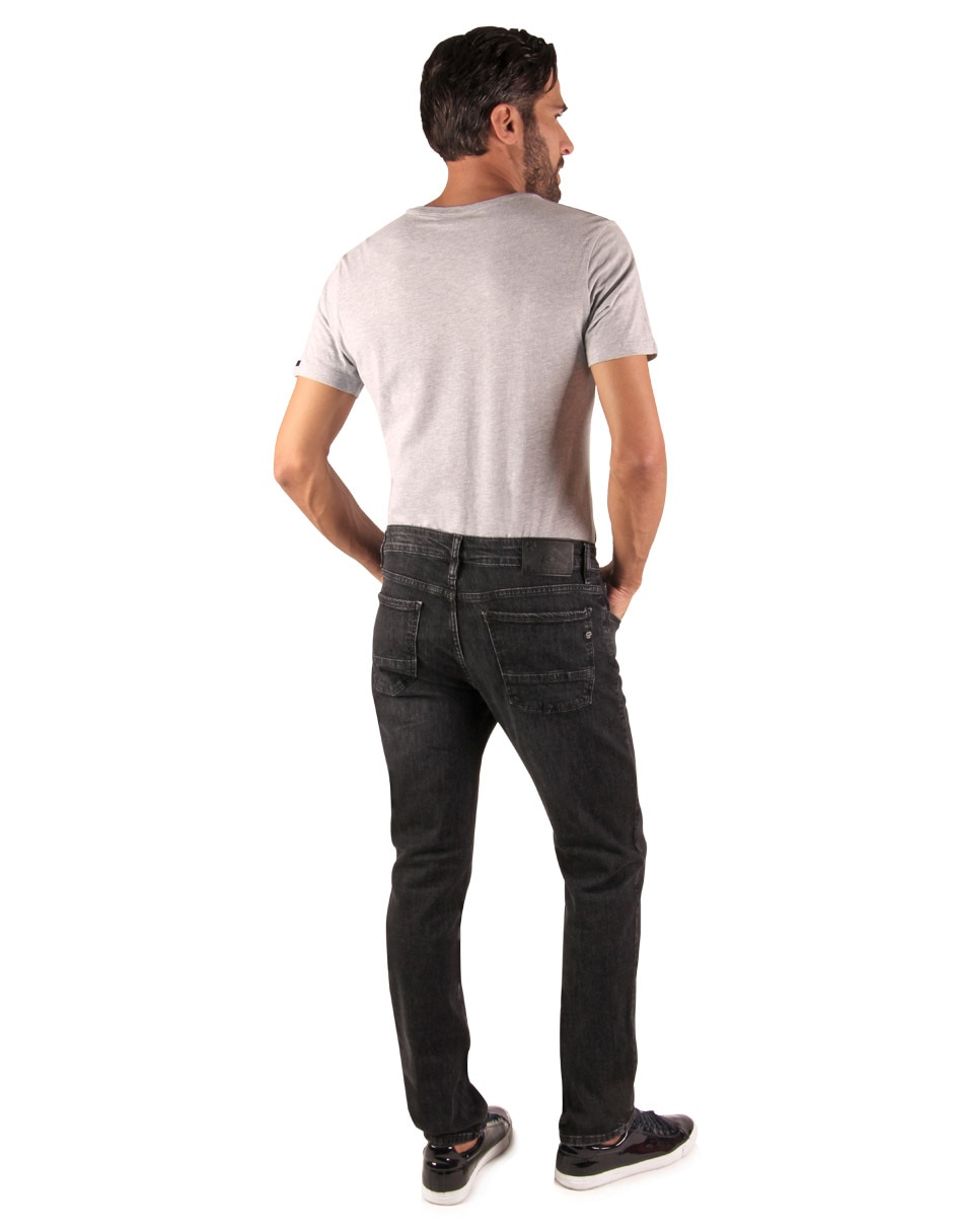 Jeans skinny lavado stone wash para hombre 2