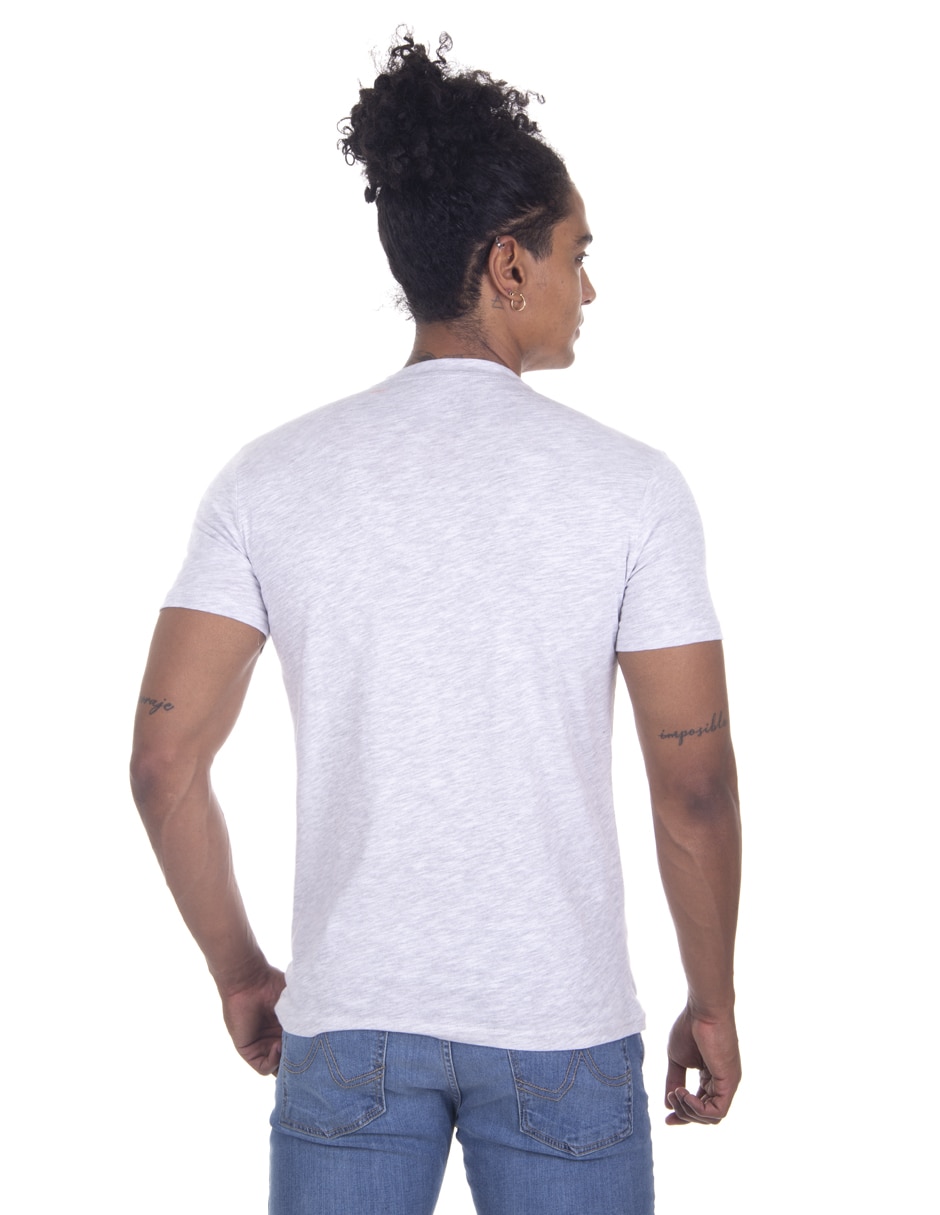PLAYERA SILVER PLATE, EG, GRIS 12620SP