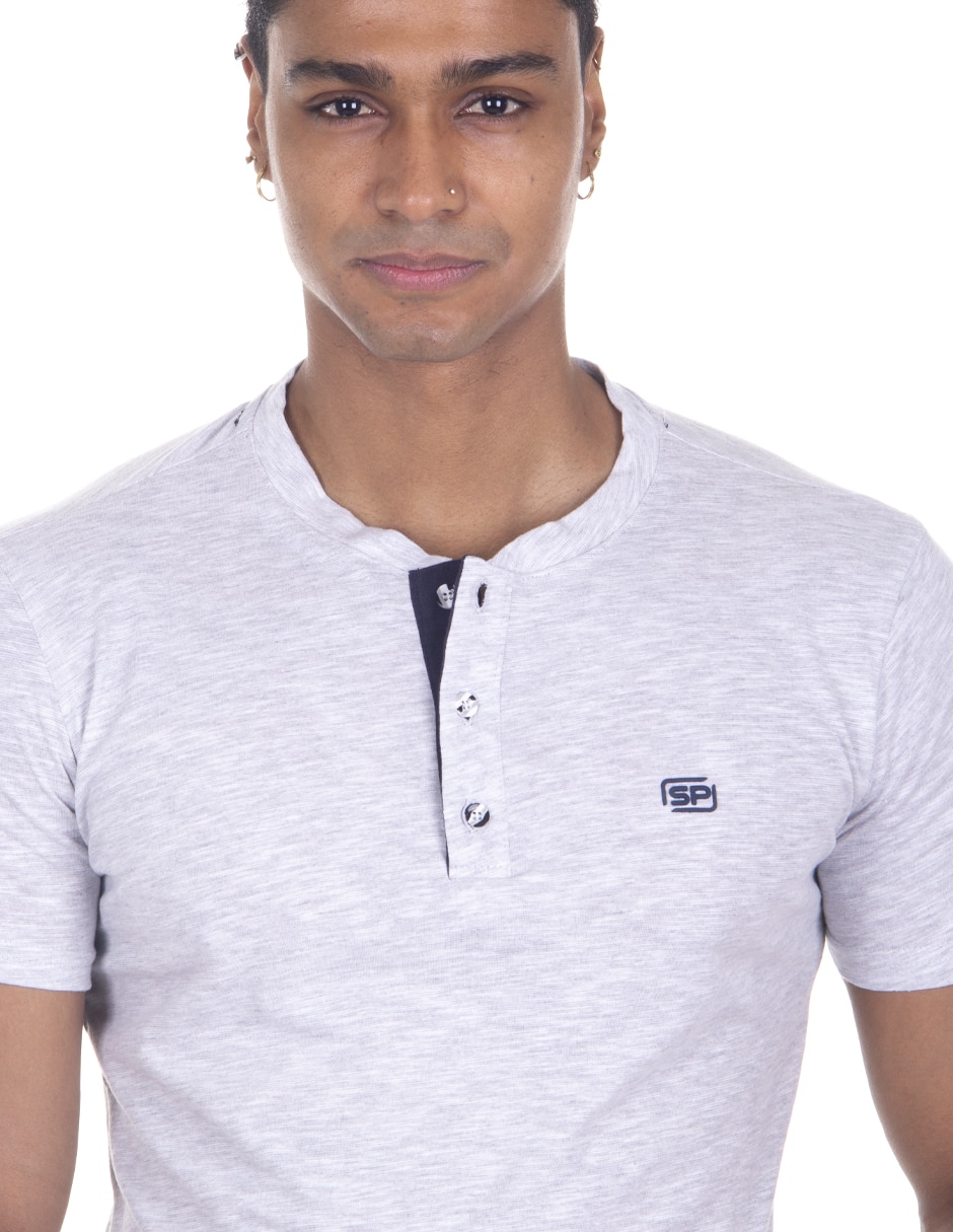 PLAYERA SILVER PLATE, EG, GRIS 12620SP