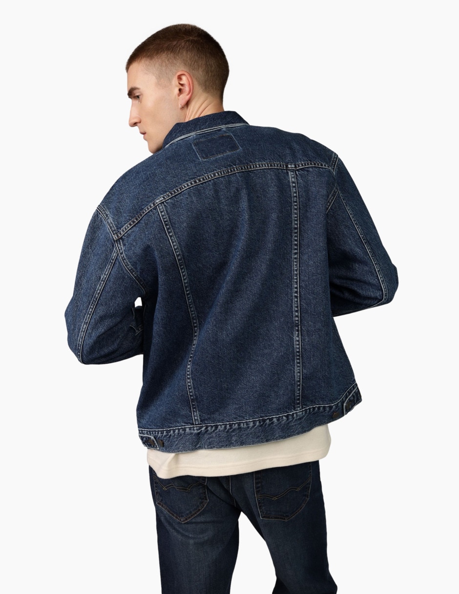 Chamarra casual de mezclilla para hombre 2
