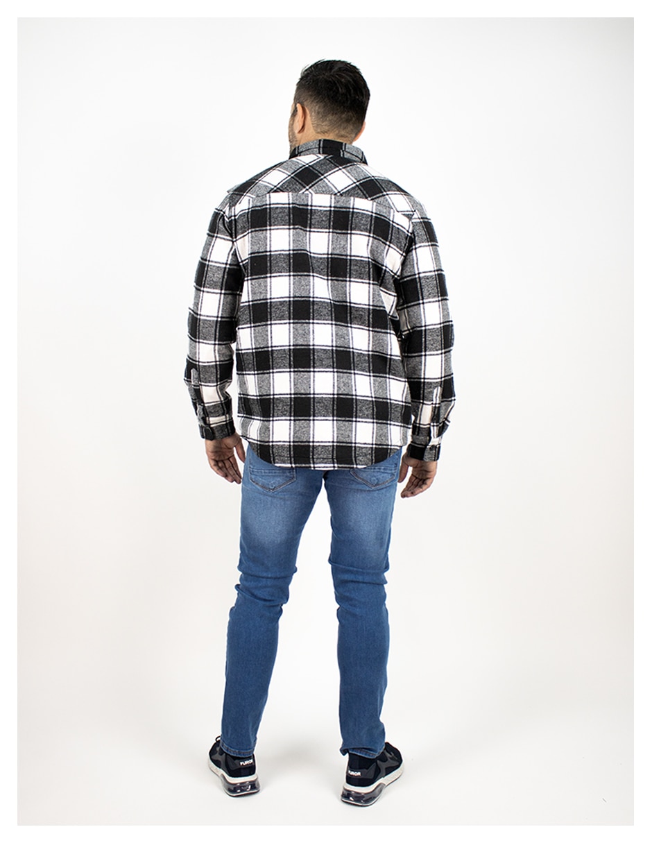 Camisa casual manga larga para hombre 2