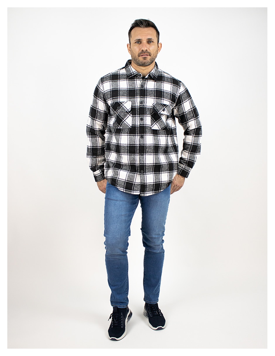 Camisa casual manga larga para hombre 3