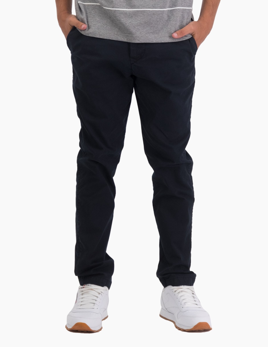 Pantalón slim de algodón para hombre 1