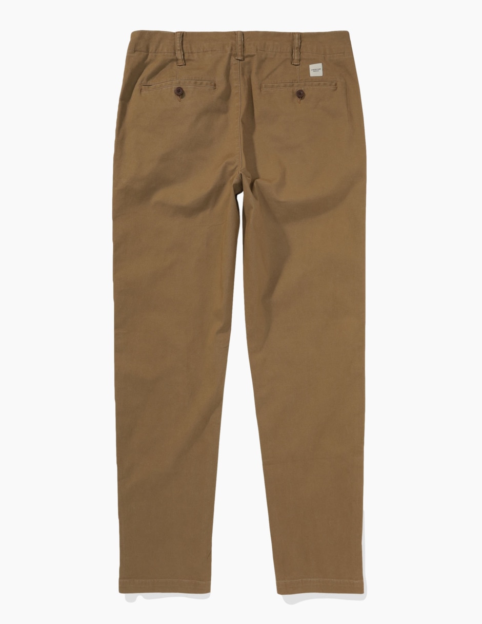 Pantalón chino recto de algodón para hombre 4