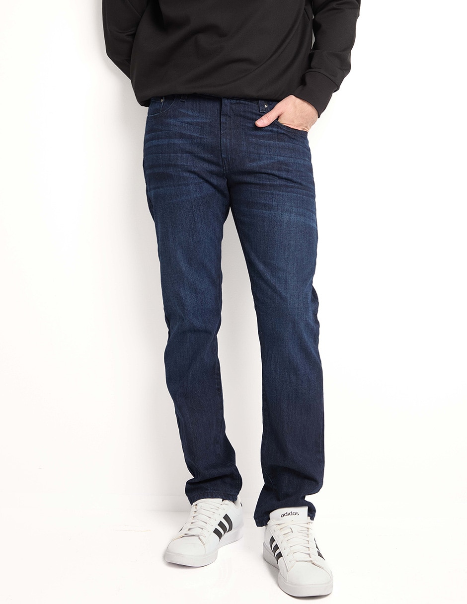 Jeans slim lavado stone wash para hombre