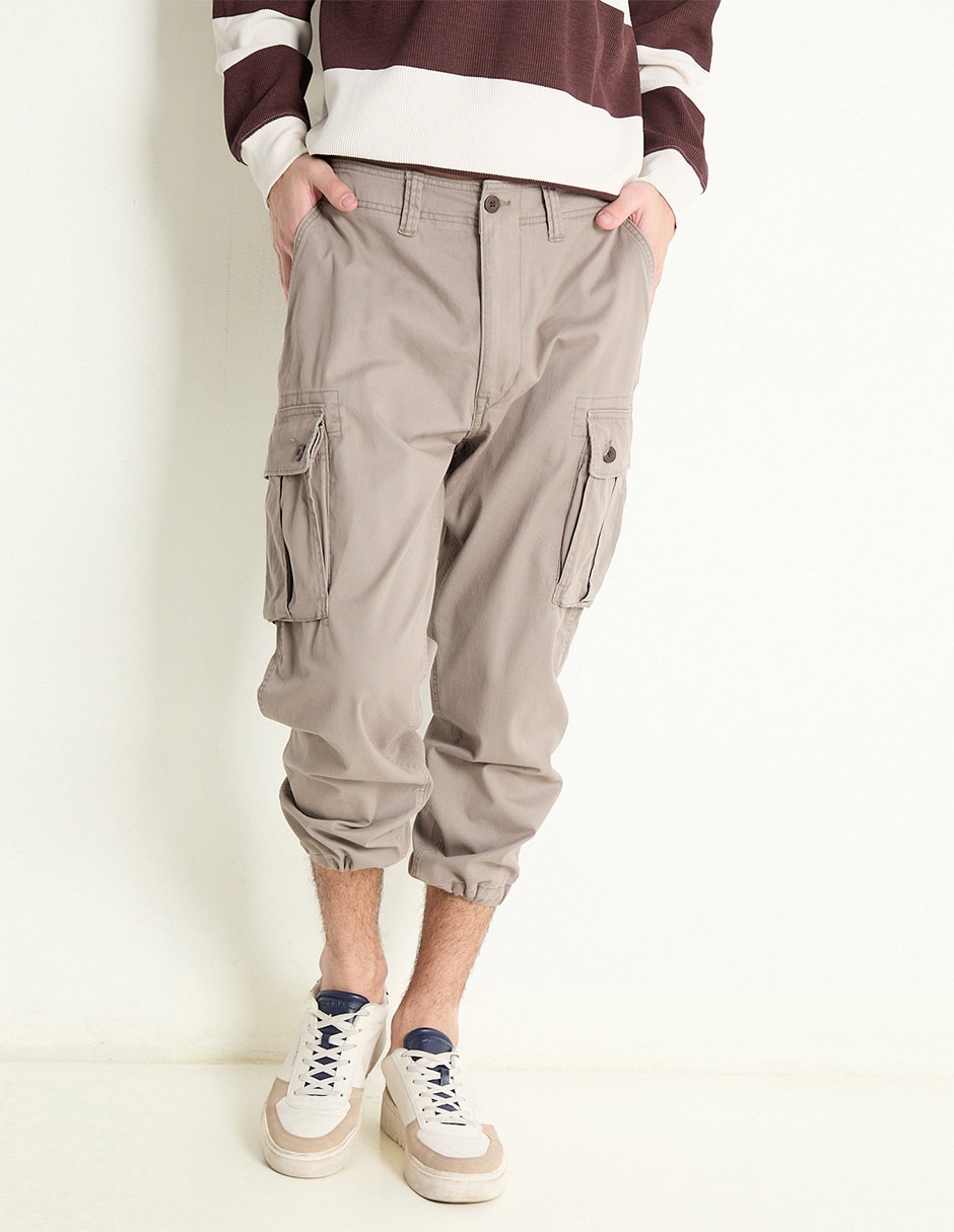 Pantalón cargo regular de algodón para hombre Pantalón cargo regular de algodón para hombre