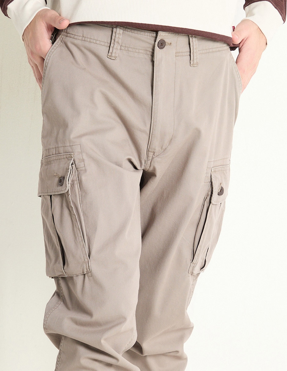 Pantalón cargo regular de algodón para hombre 4