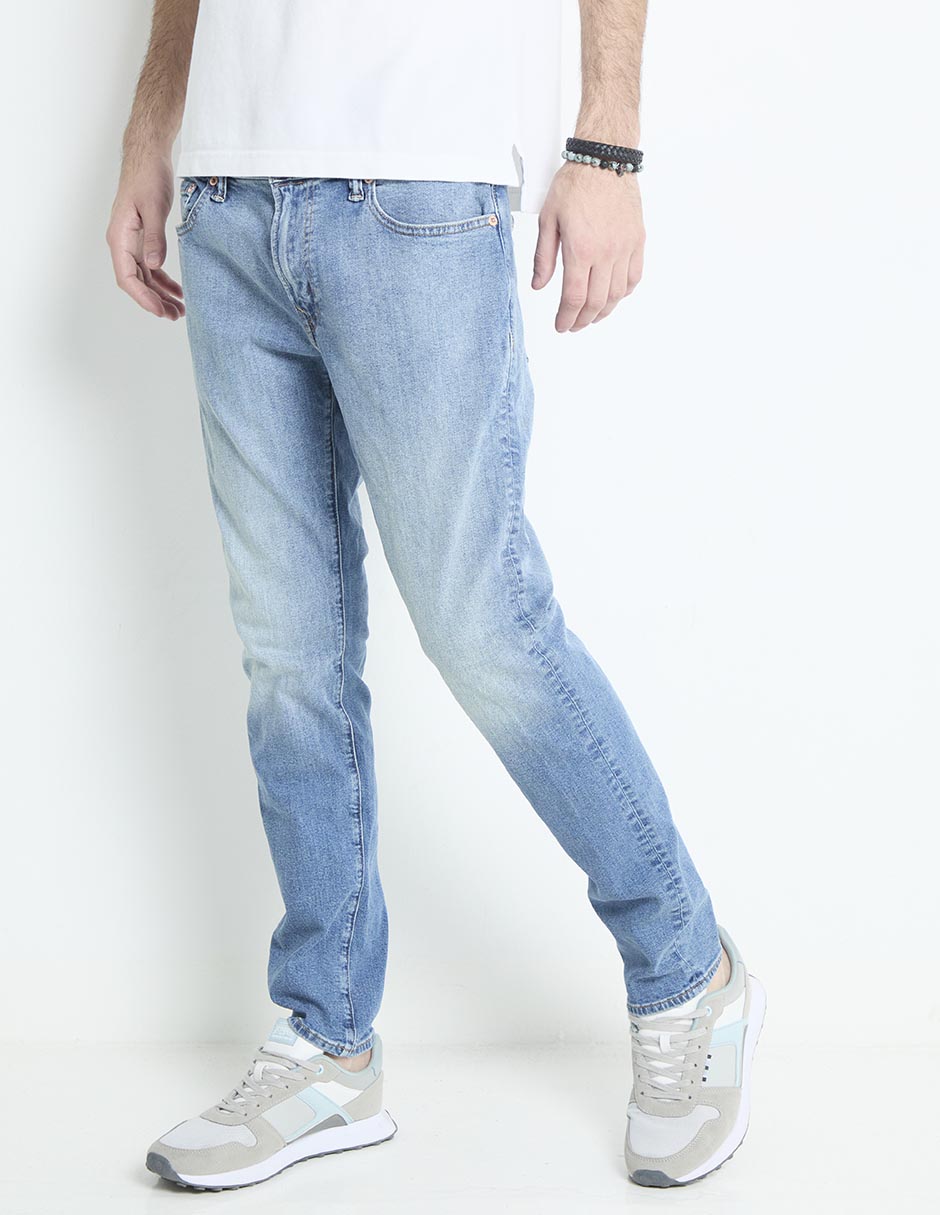 Jeans slim deslavado para hombre Jeans slim deslavado para hombre