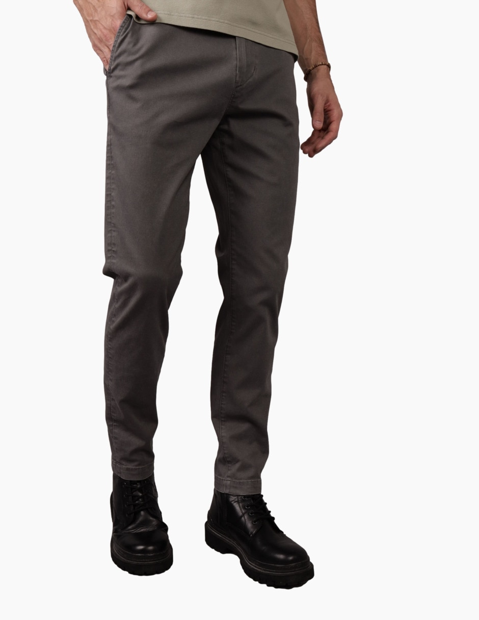 Pantalón regular de algodón para hombre Pantalón regular de algodón para hombre