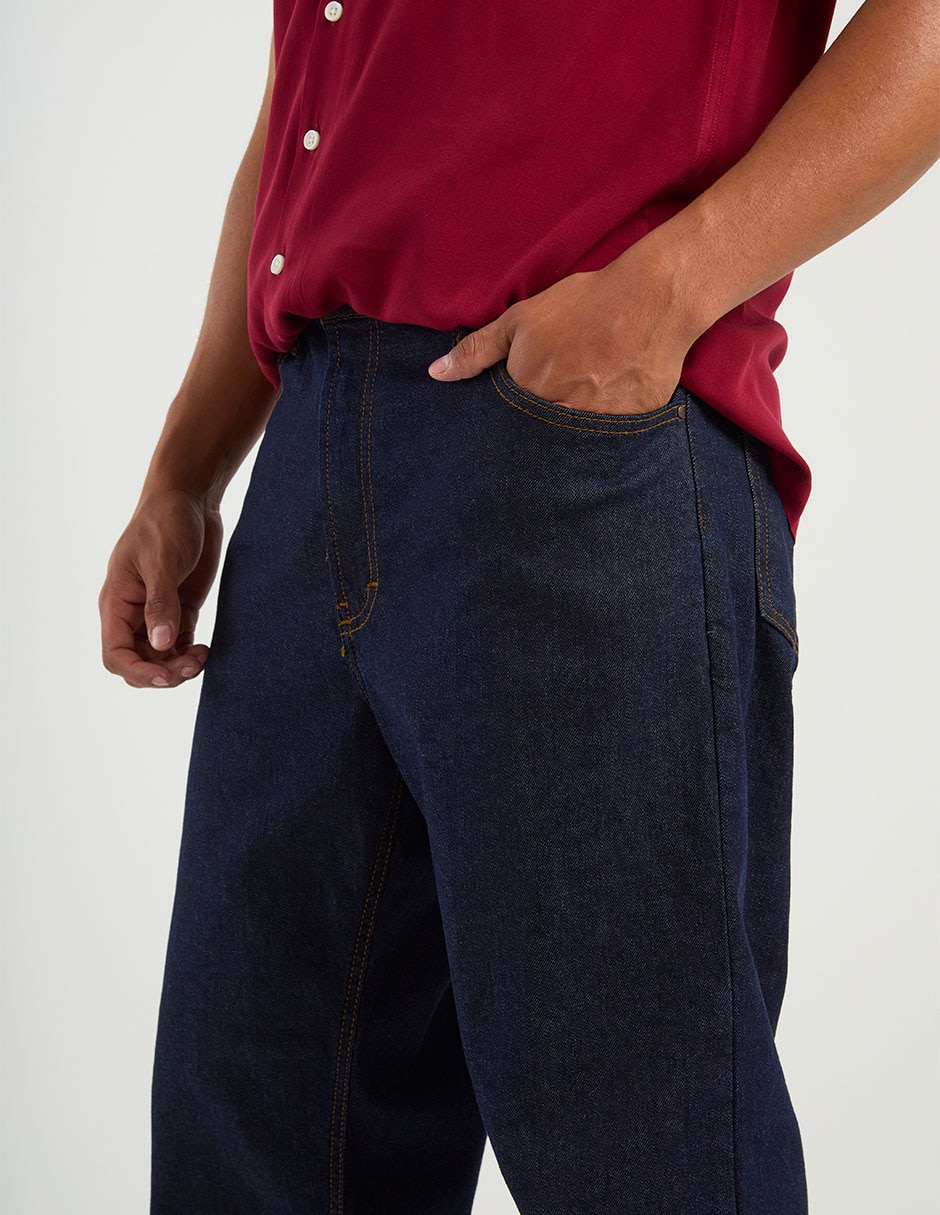 Jeans slim lavado medio para hombre 7