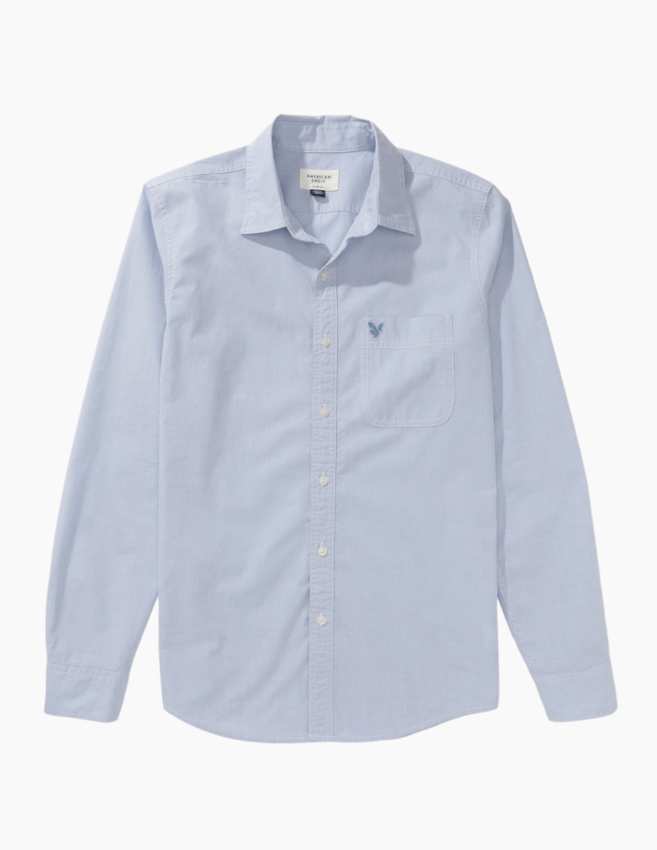Camisa casual de algodón manga larga para hombre 3