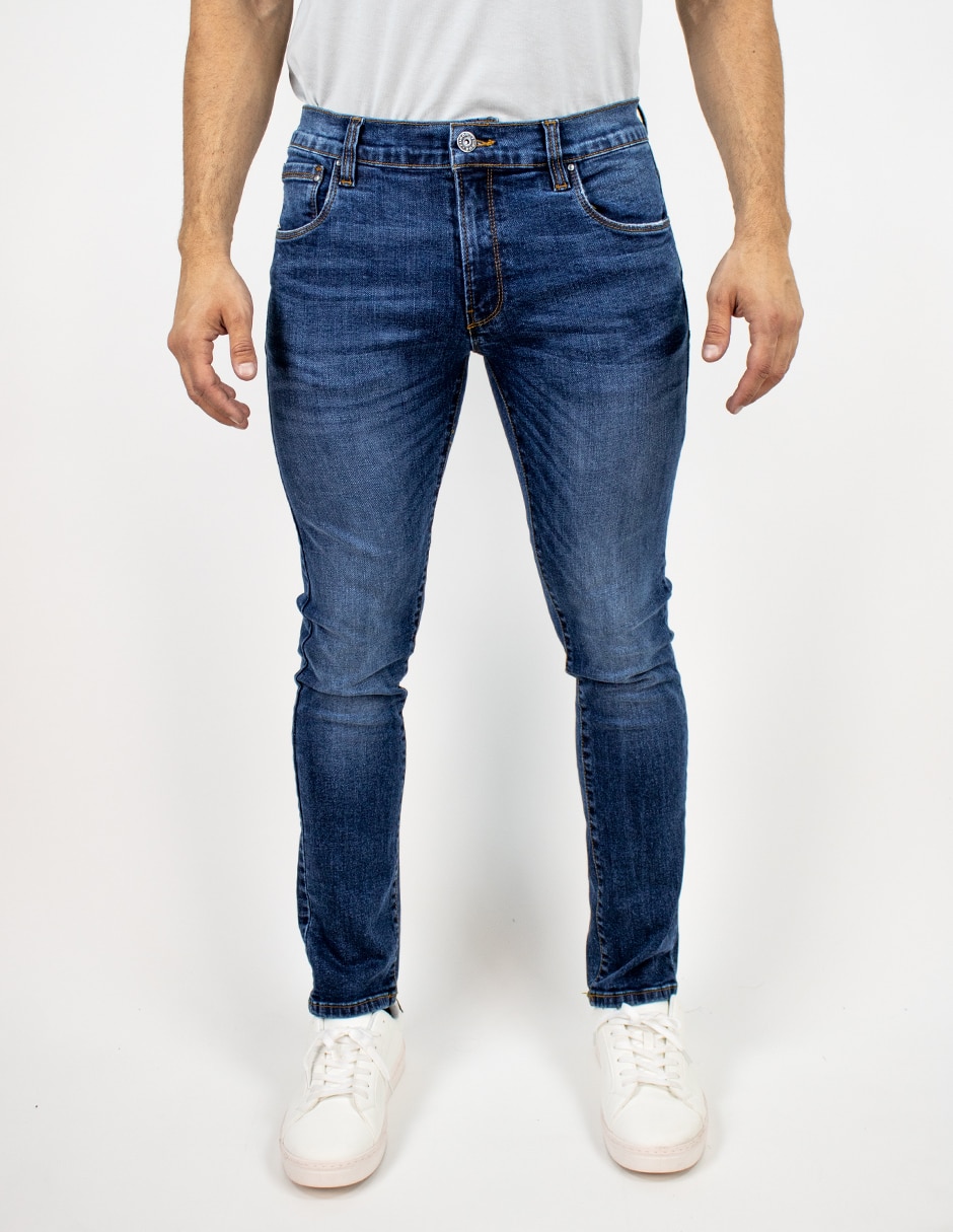 Jeans slim lavado deslavado para hombre Jeans slim lavado deslavado para hombre
