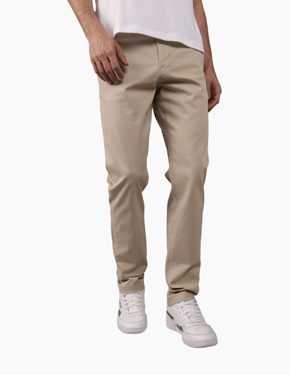 Pantalón chino slim de algodón para hombre Pantalón chino slim de algodón para hombre