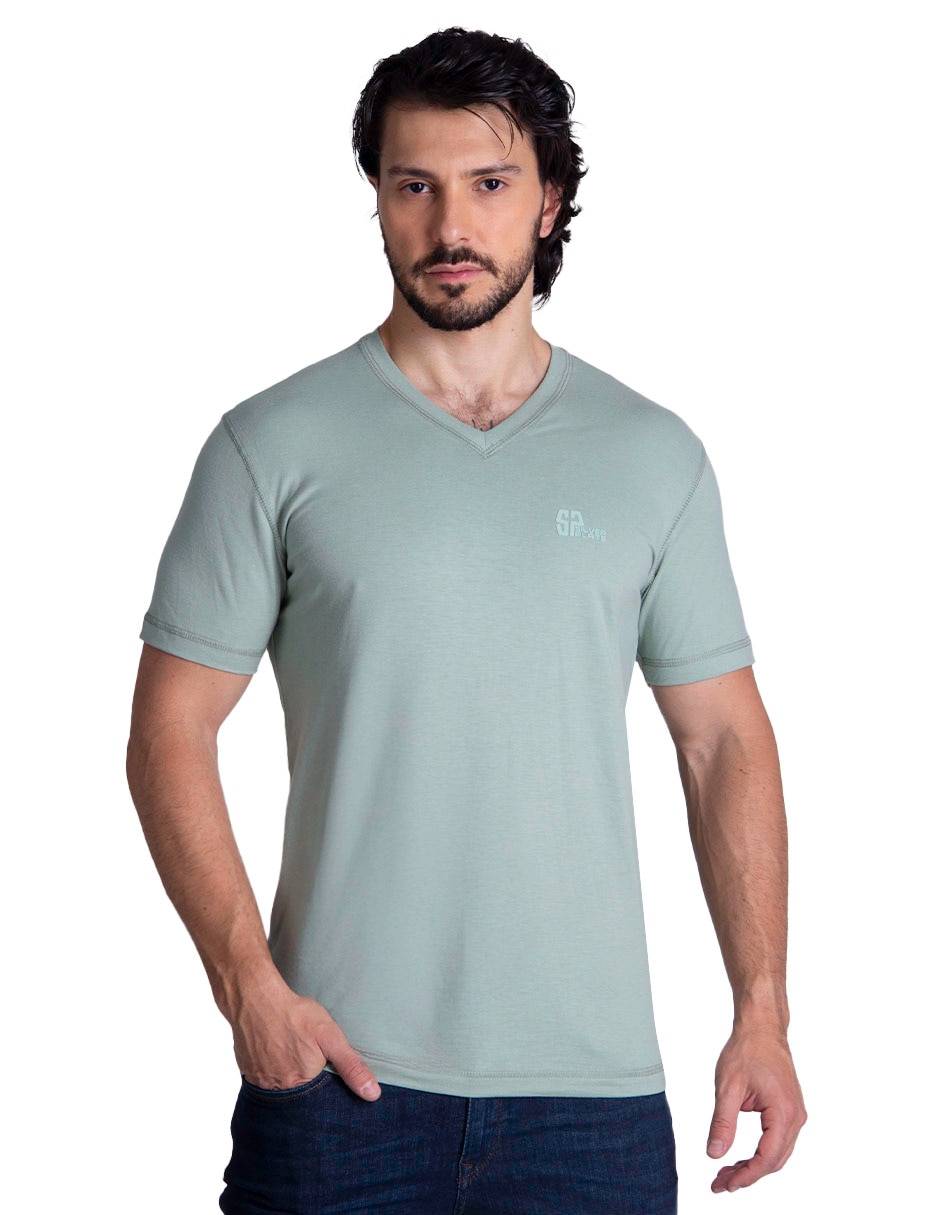 Playera cuello v para hombre Playera cuello v para hombre