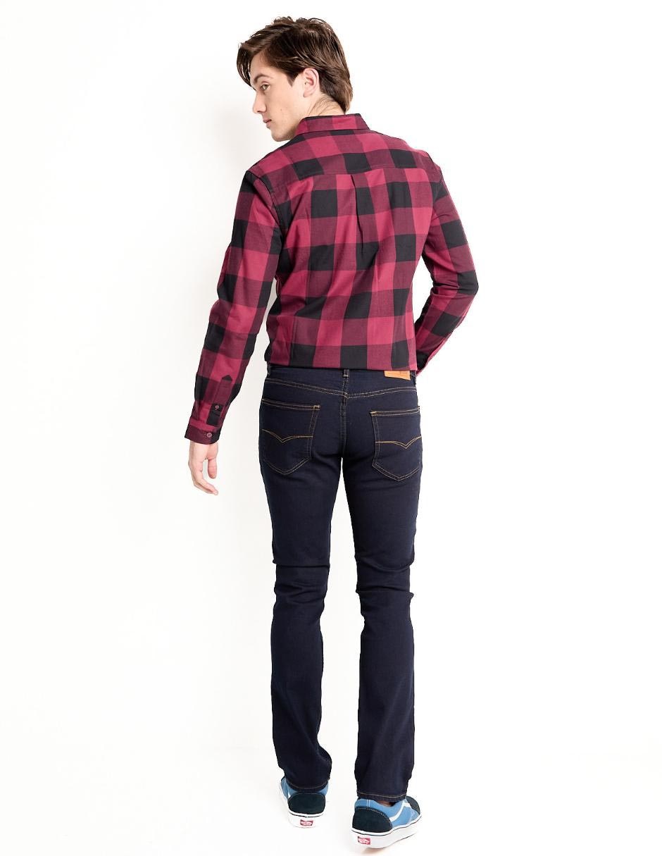 Jeans slim lavado obscuro para hombre 2