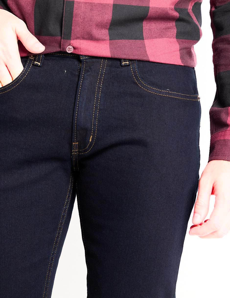 Jeans slim lavado obscuro para hombre 4