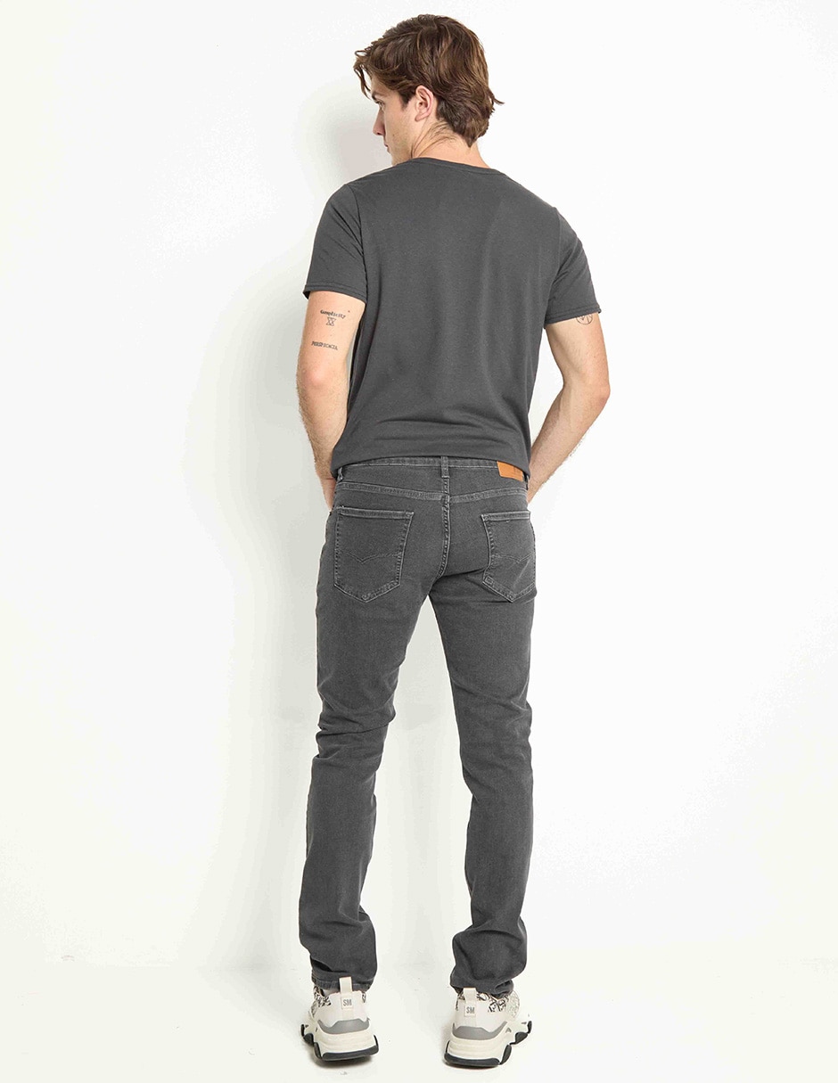 Jeans slim lavado medio para hombre 2