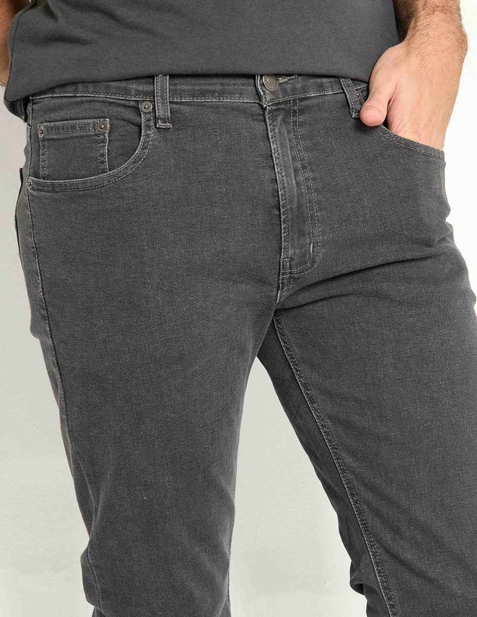 Jeans slim lavado medio para hombre 4