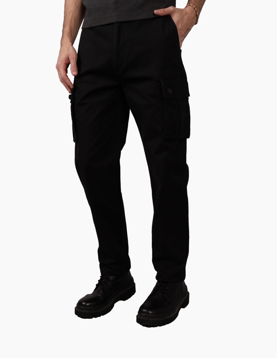 Pantalón cargo regular de algodón para hombre Pantalón cargo regular de algodón para hombre