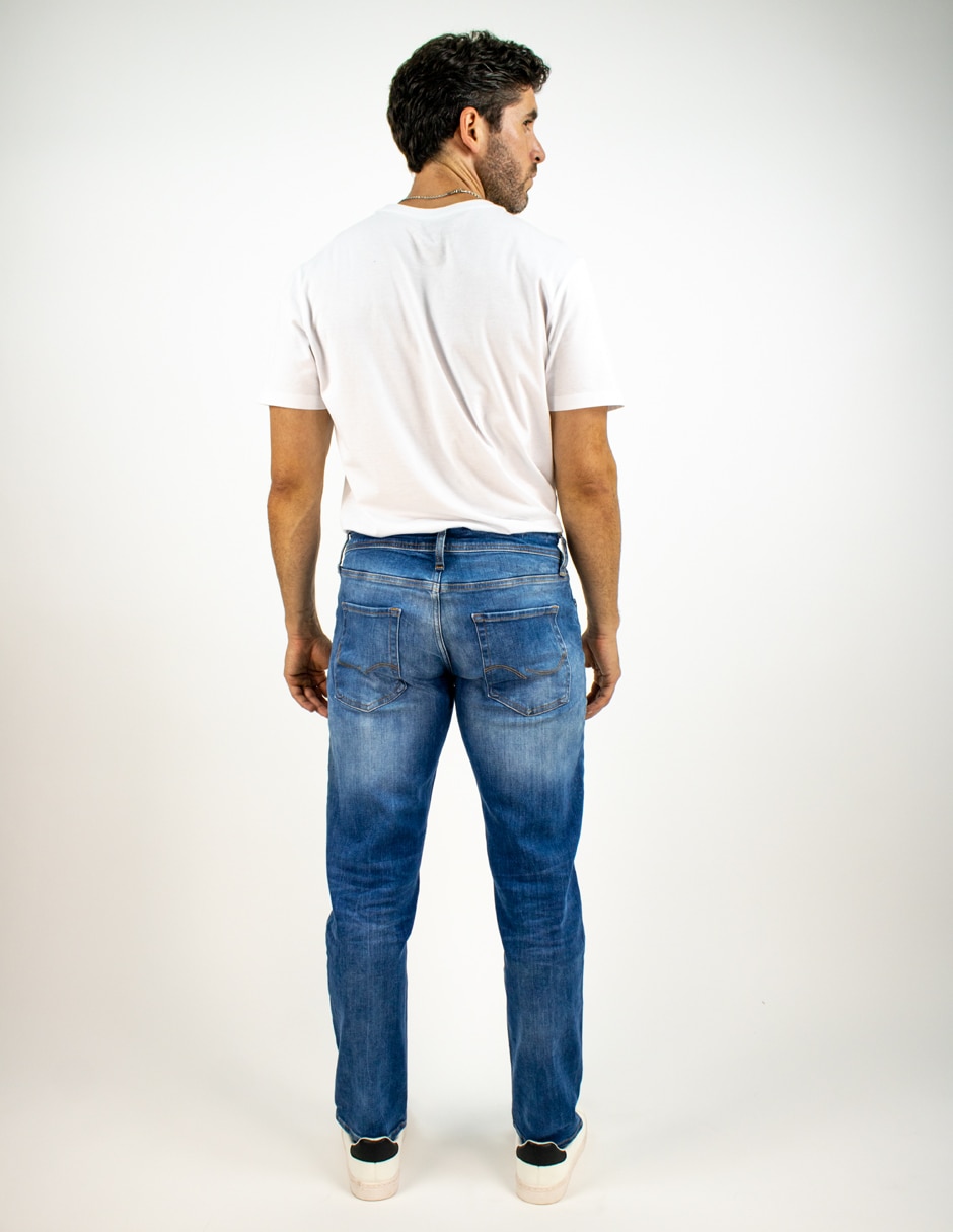 Jeans staight lavado medio para hombre 2
