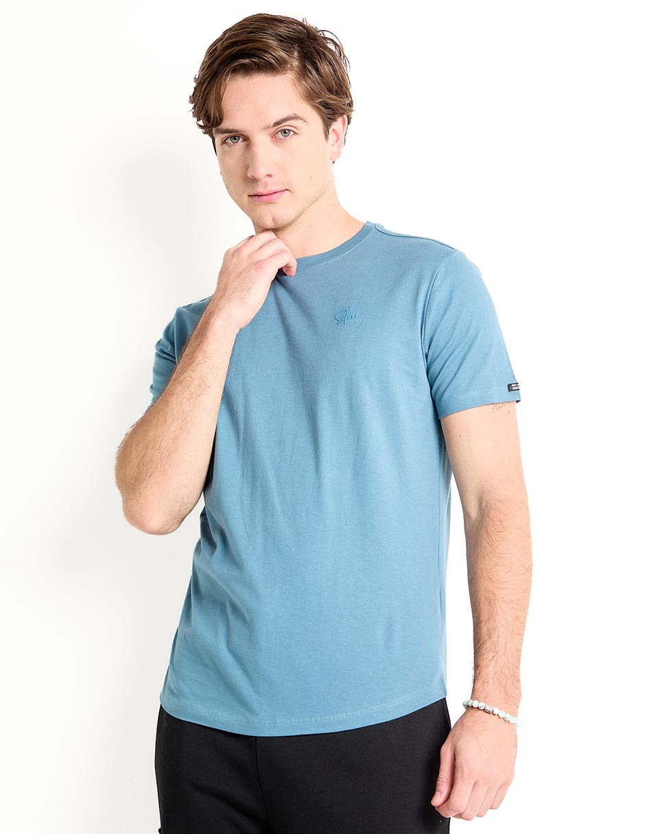 Playera cuello redondo para hombre