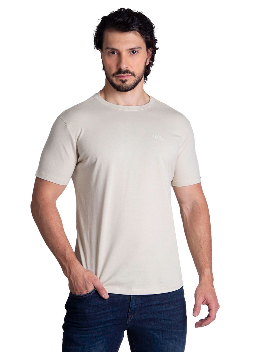 Playera cuello redondo para hombre