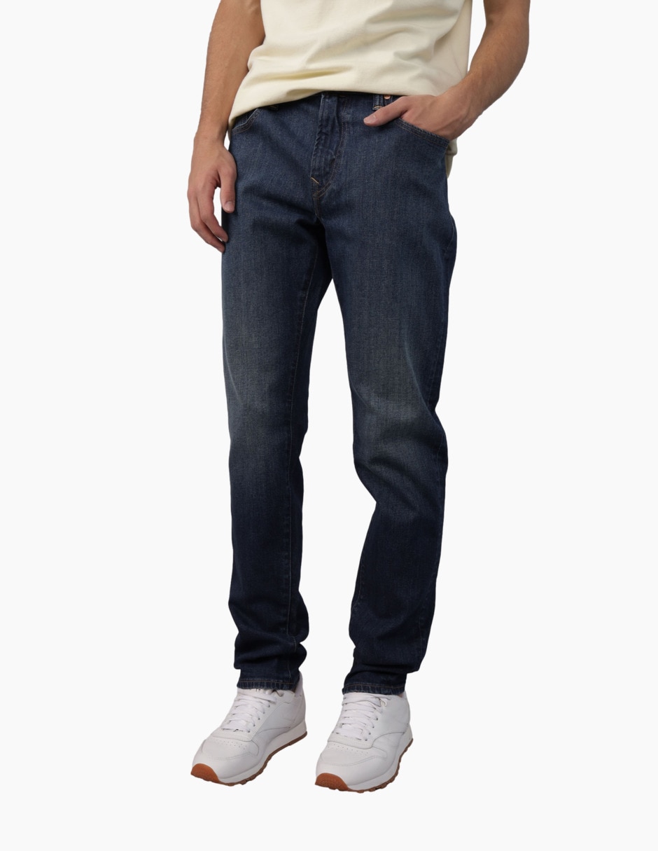 Jeans skinny Athletic lavado obscuro para hombre