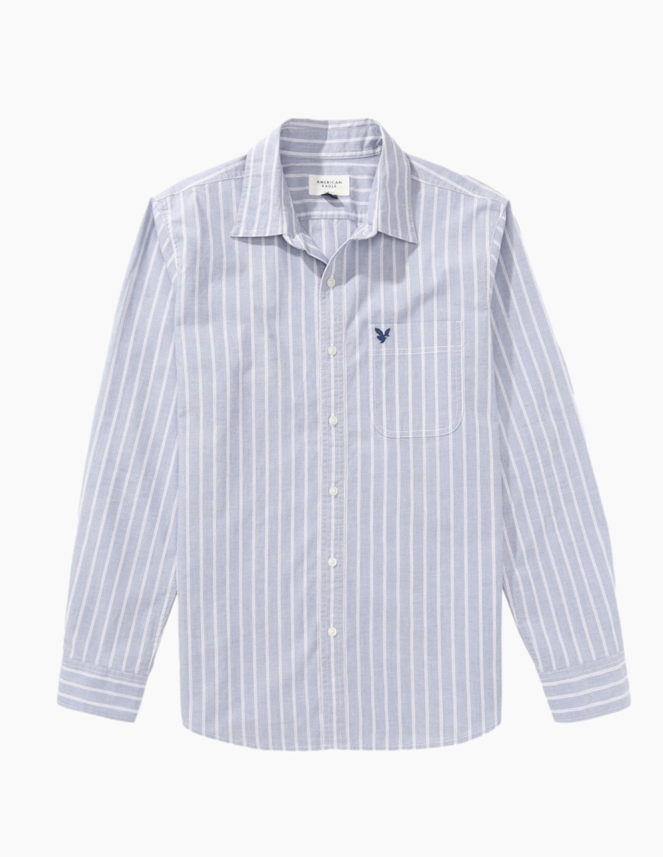 Camisa casual de algodón manga larga para hombre 3