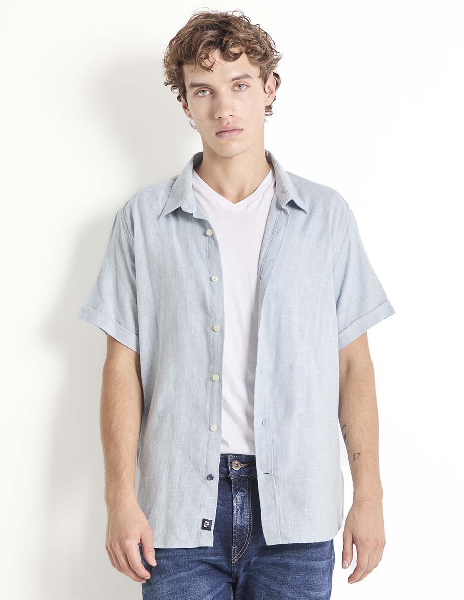 Camisa casual manga corta para hombre Camisa casual manga corta para hombre