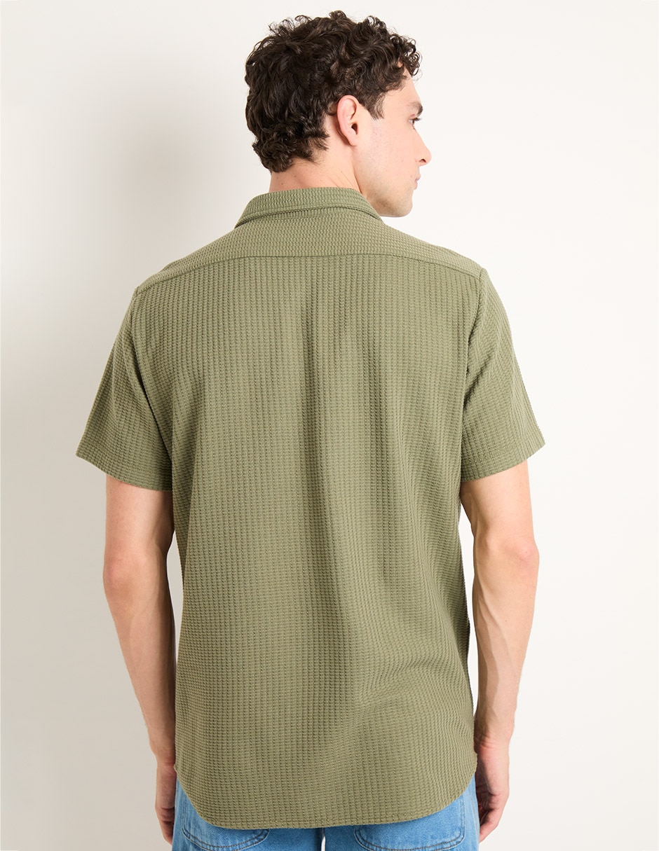 Camisa casual manga corta para hombre 2