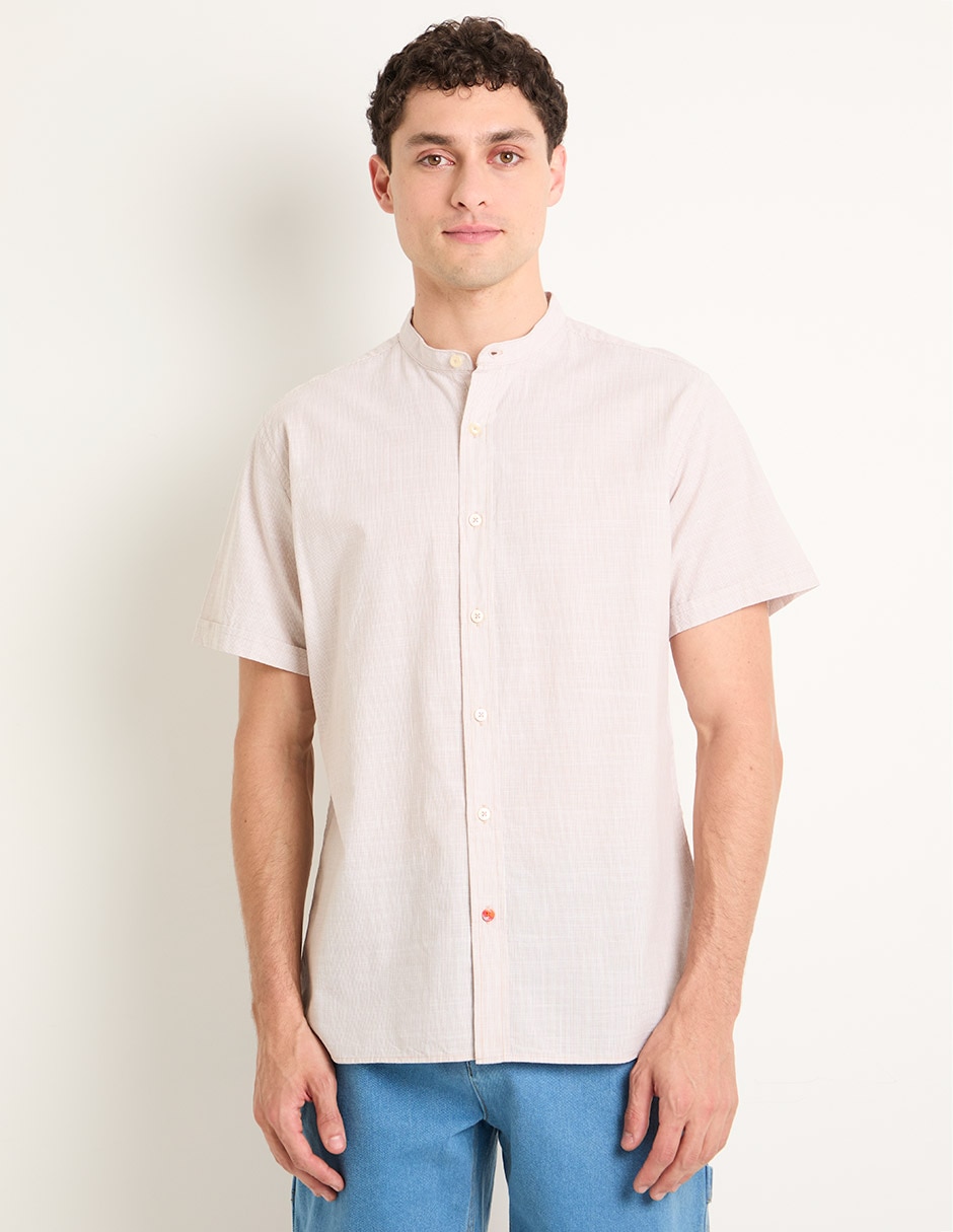 Camisa casual de algodón manga corta para hombre Camisa casual de algodón manga corta para hombre