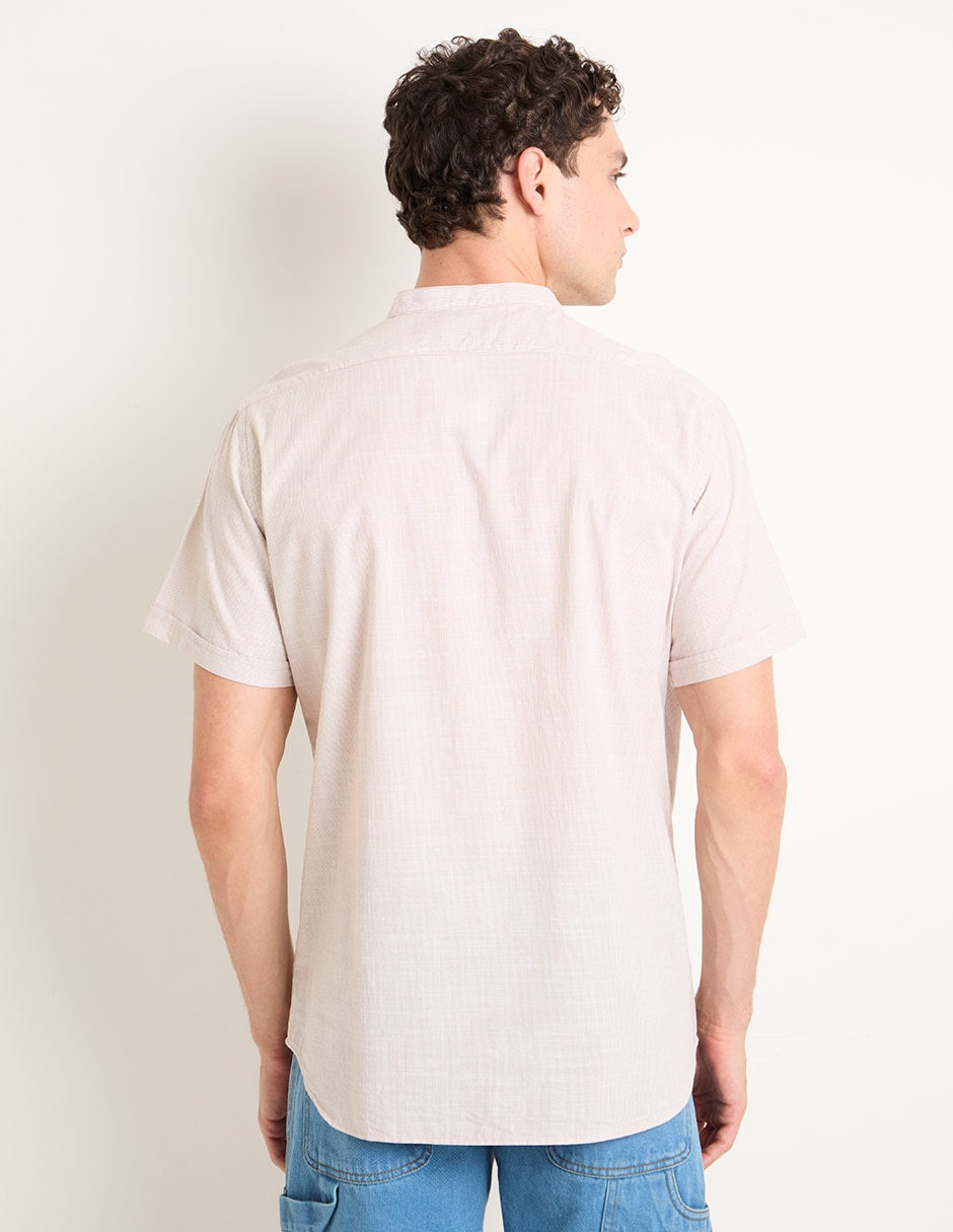 Camisa casual de algodón manga corta para hombre 2