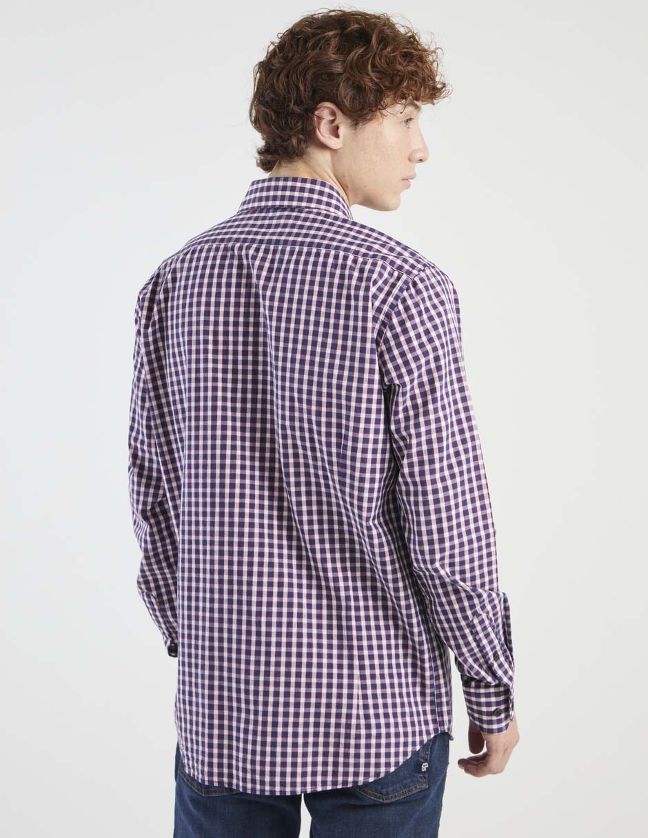 Camisa casual de algodón manga larga para hombre 2