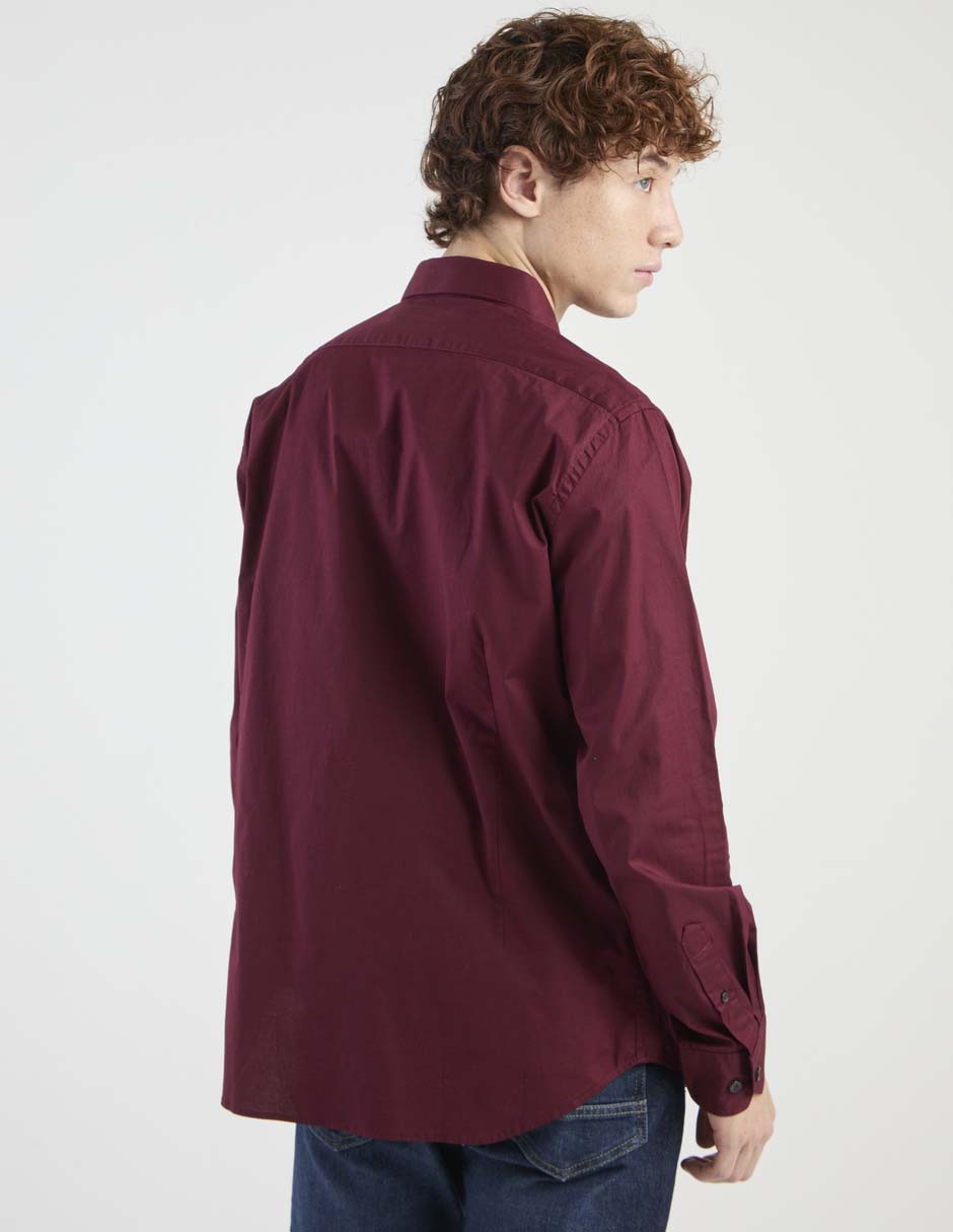 Camisa casual de algodón manga larga para hombre 2