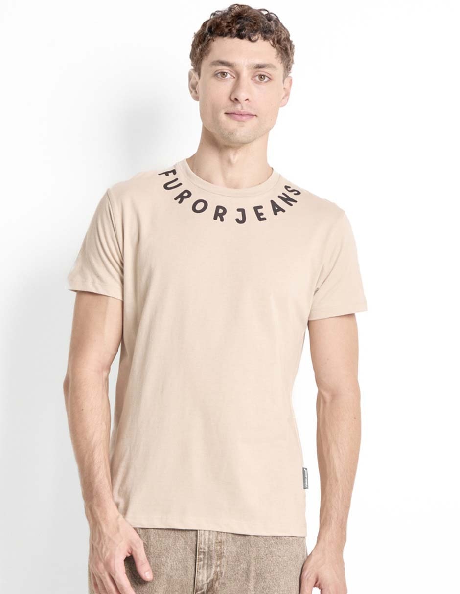 Playera cuello redondo para hombre