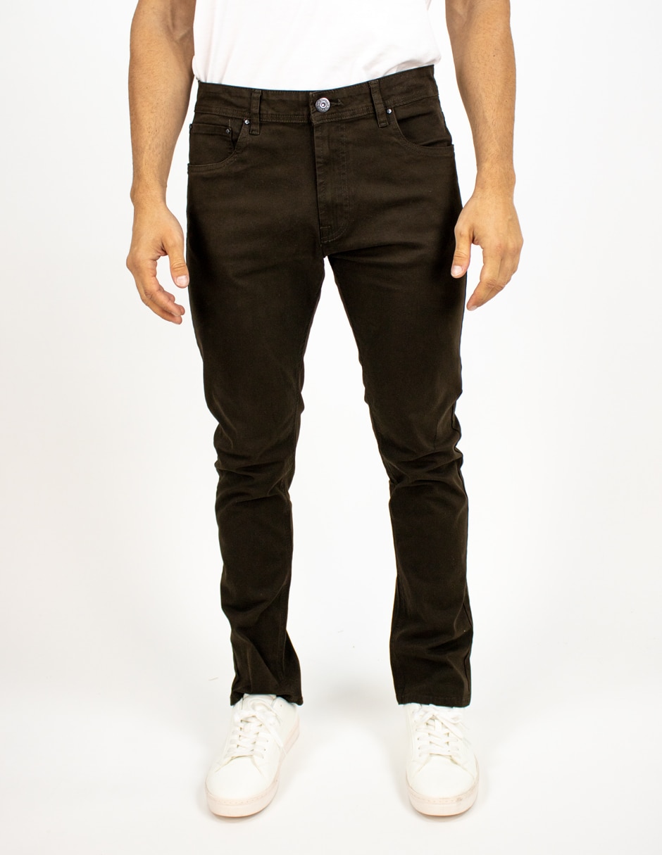 Pantalón recto de algodón para hombre Pantalón recto de algodón para hombre