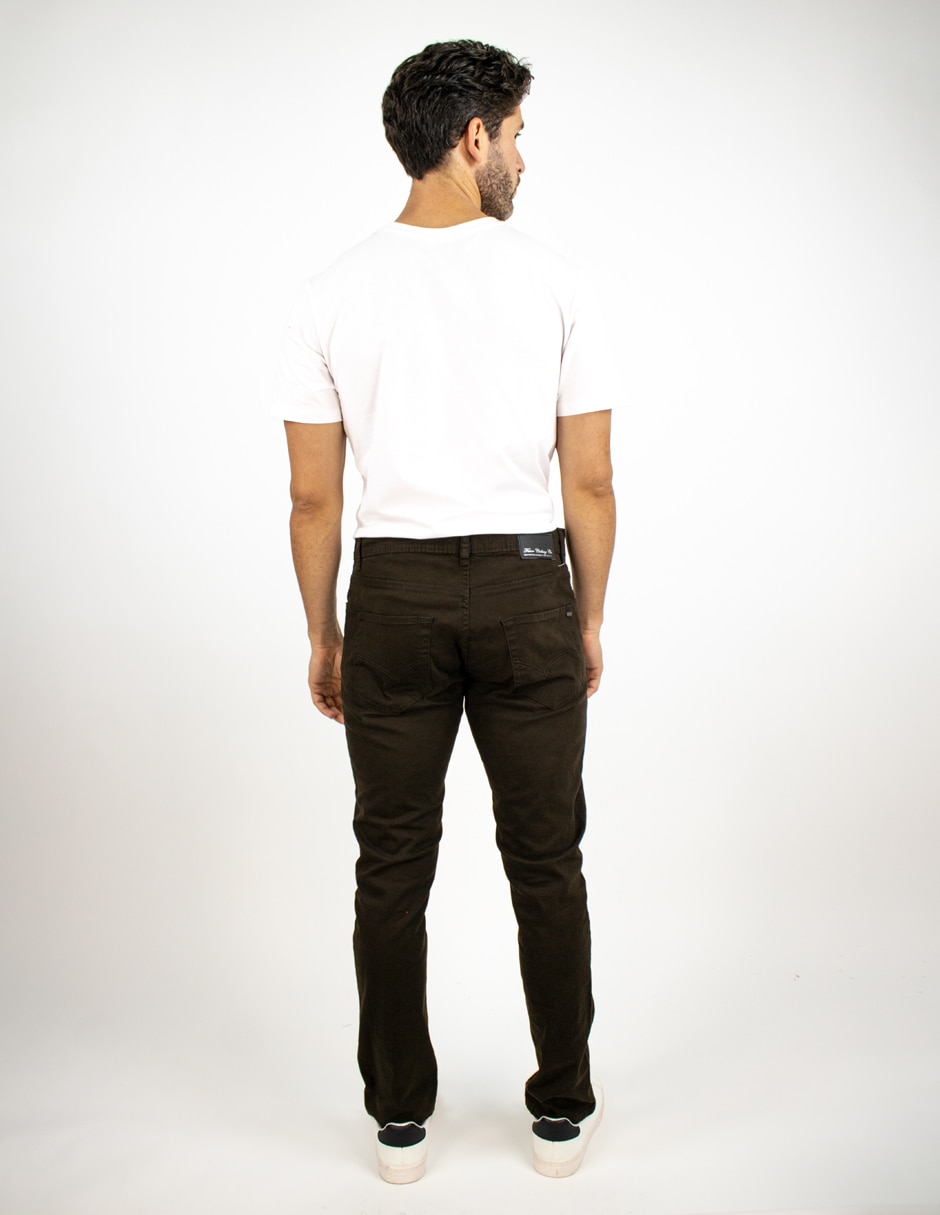 Pantalón recto de algodón para hombre 2