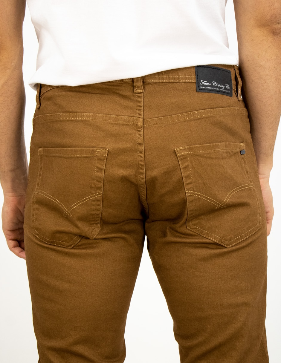 Pantalón recto de algodón para hombre 4