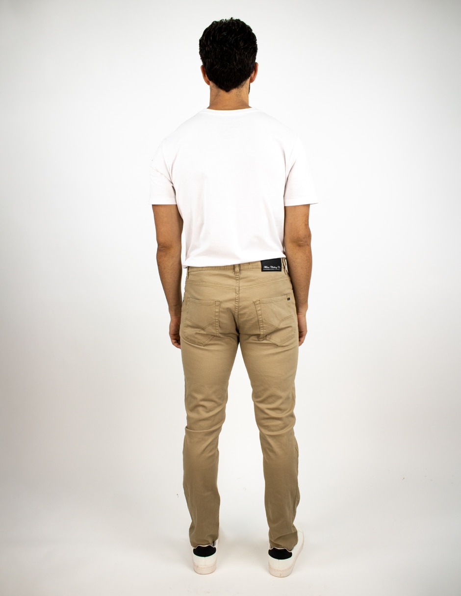 Pantalón recto de algodón para hombre 2