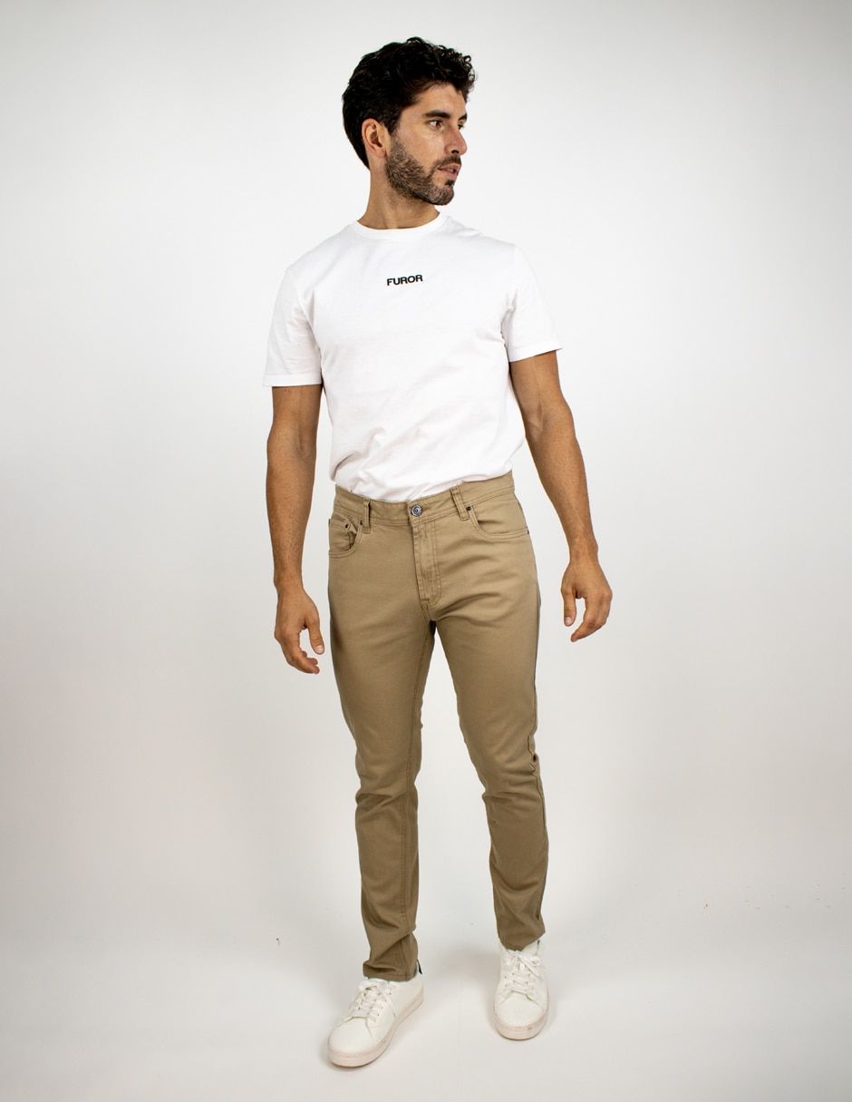 Pantalón recto de algodón para hombre 3