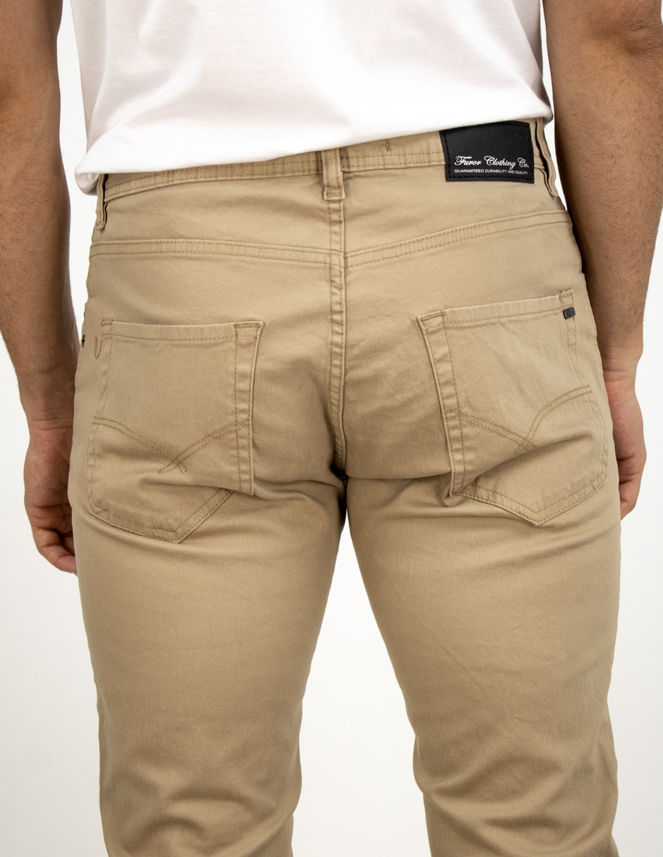 Pantalón recto de algodón para hombre 4