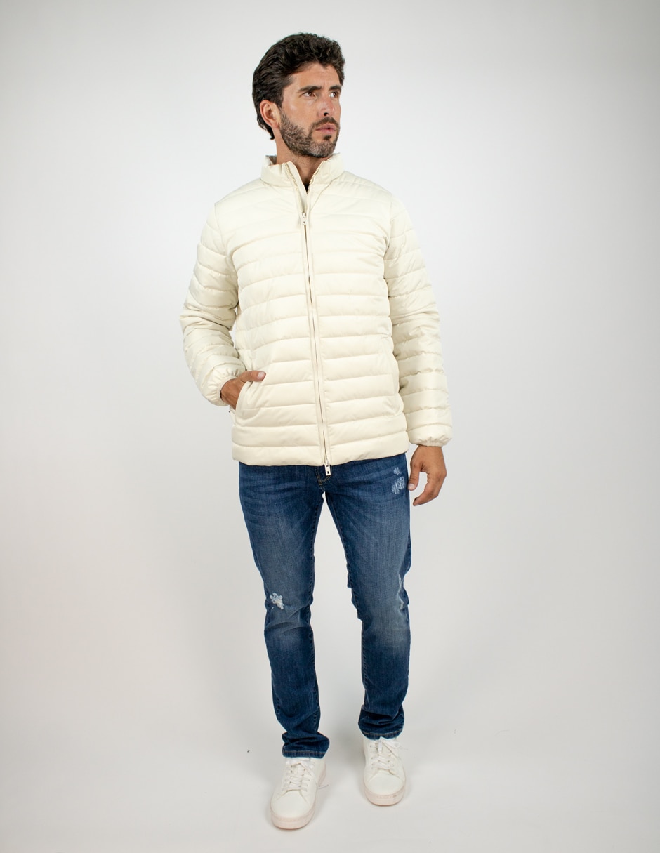 Chamarra acolchada con bolsillos para hombre 3
