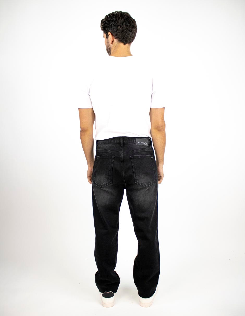 Jeans slim lavado stone wash para hombre 2