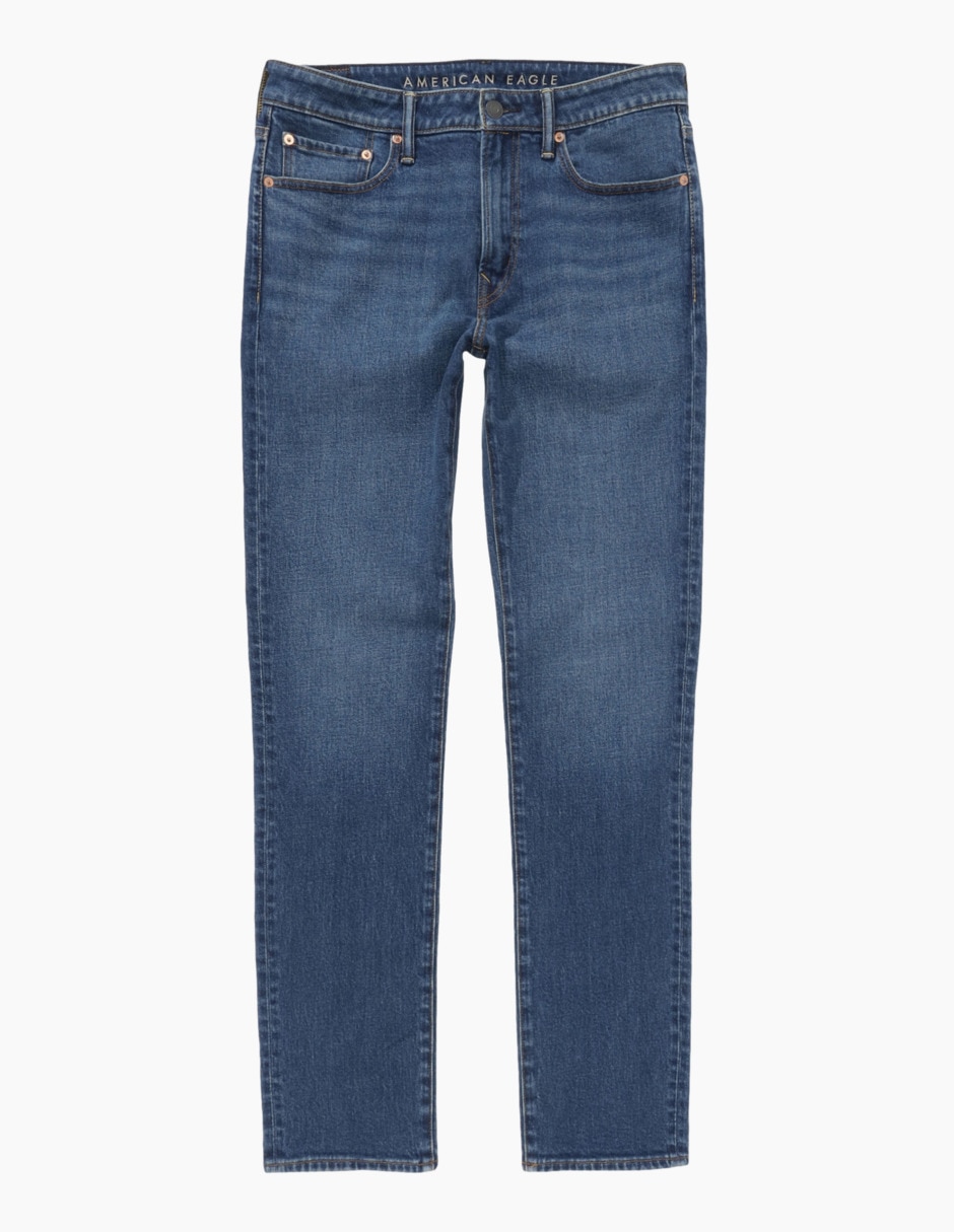Jeans slim deslavado para hombre 3