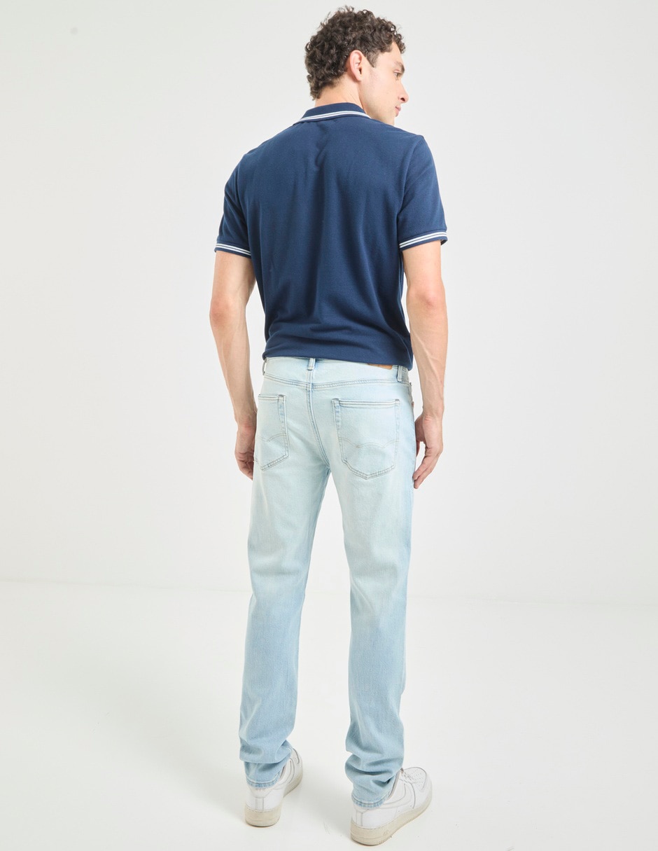 Jeans slim deslavado para hombre 2