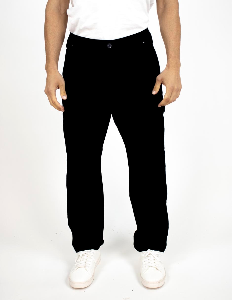 Pantalón recto de algodón para hombre